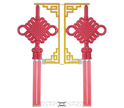 MB型發(fā)光支架中國結(jié)燈 路燈桿中國結(jié)燈掛飾